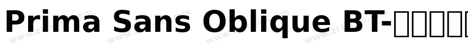 Prima Sans Oblique BT字体转换